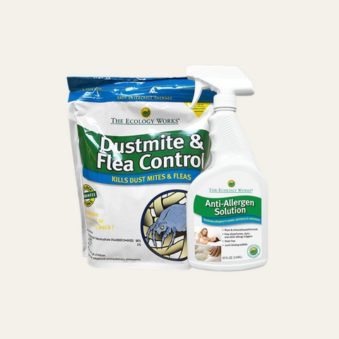 Dustmite Flea Control 2 lb + Anti-Allergen Solution 32oz - The Ecology Works